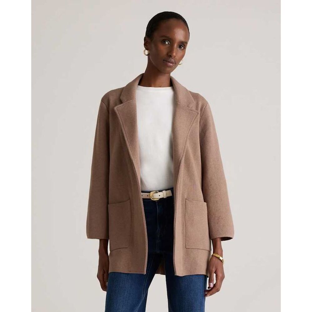 NWT Quince Taupe Cotton Blazer